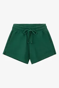 Green VOGUE shorts with embroidered logo